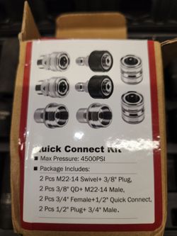 Preasure washer quick connect