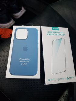 13 Pro Case & Tempered Glass (New )