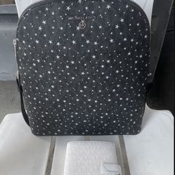 Michael Kors  Medium Backpack With Silver Stars NWT Michael Kors wallet NWT pick up location in the city of Pico Rivera 