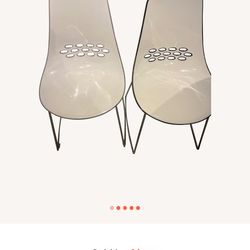 2-Retro/ Art Deco- Vintage Jam Dining Or Patio Chairs Both For $24.99.-