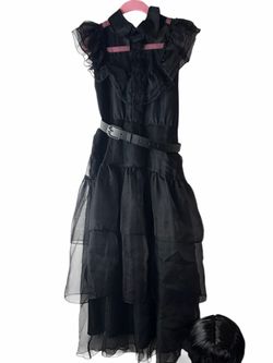 Wednesday Addams Rave & Dance Dress w/Accessories