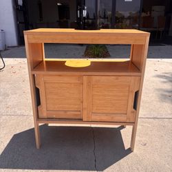 New Assembled- Under-Sink Cabinet with Open Shelf and Sliding Doors. 23.12"x12" ×27.10"