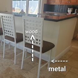 Solid Metal Country Bar Stools 