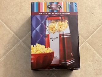 NOSTALGIA ELECTRICS 50s STYLE HOT AIR POPCORN POPPER