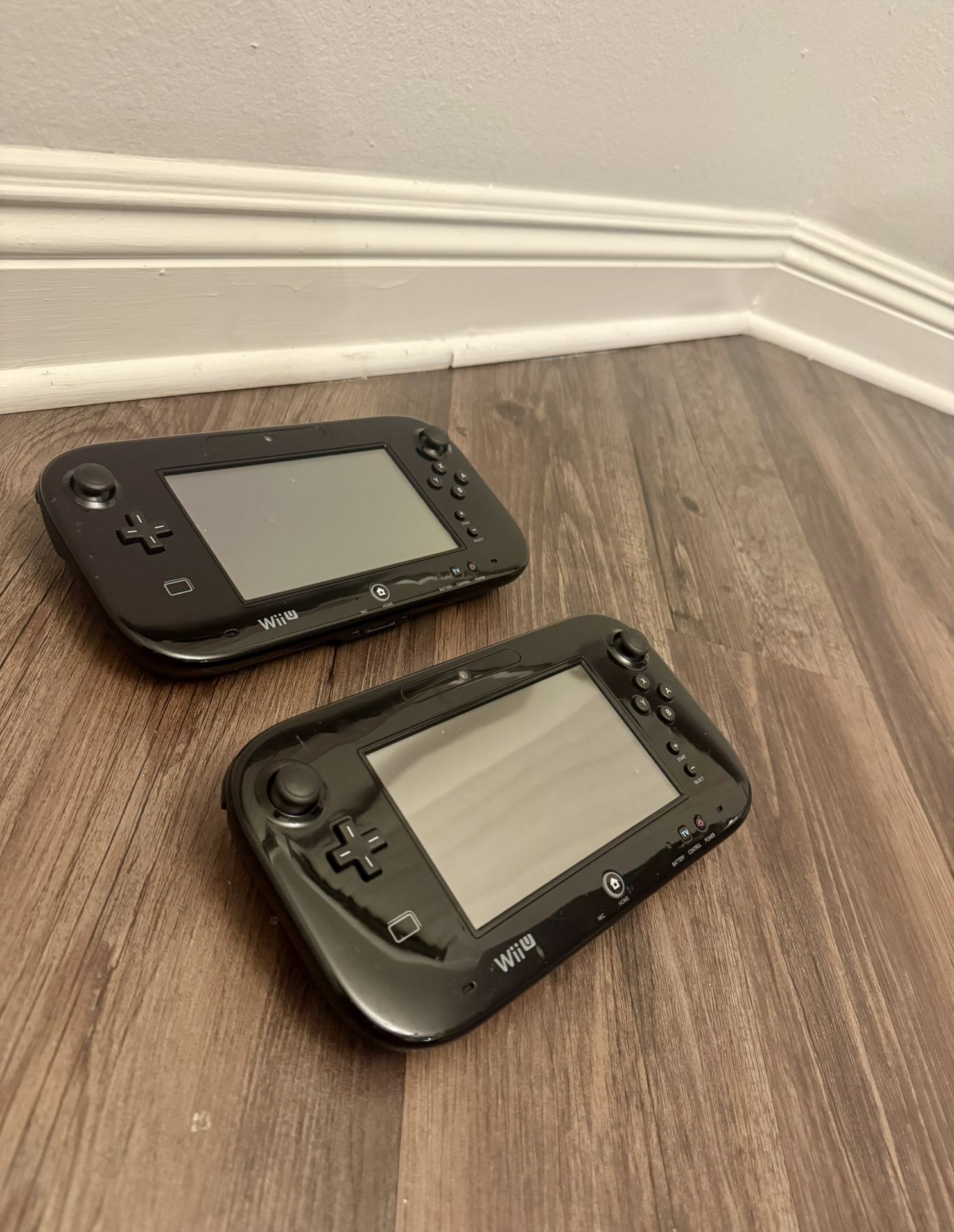 Official Nintendo Wii U GamePad controllers, model WUP-010 (USA)