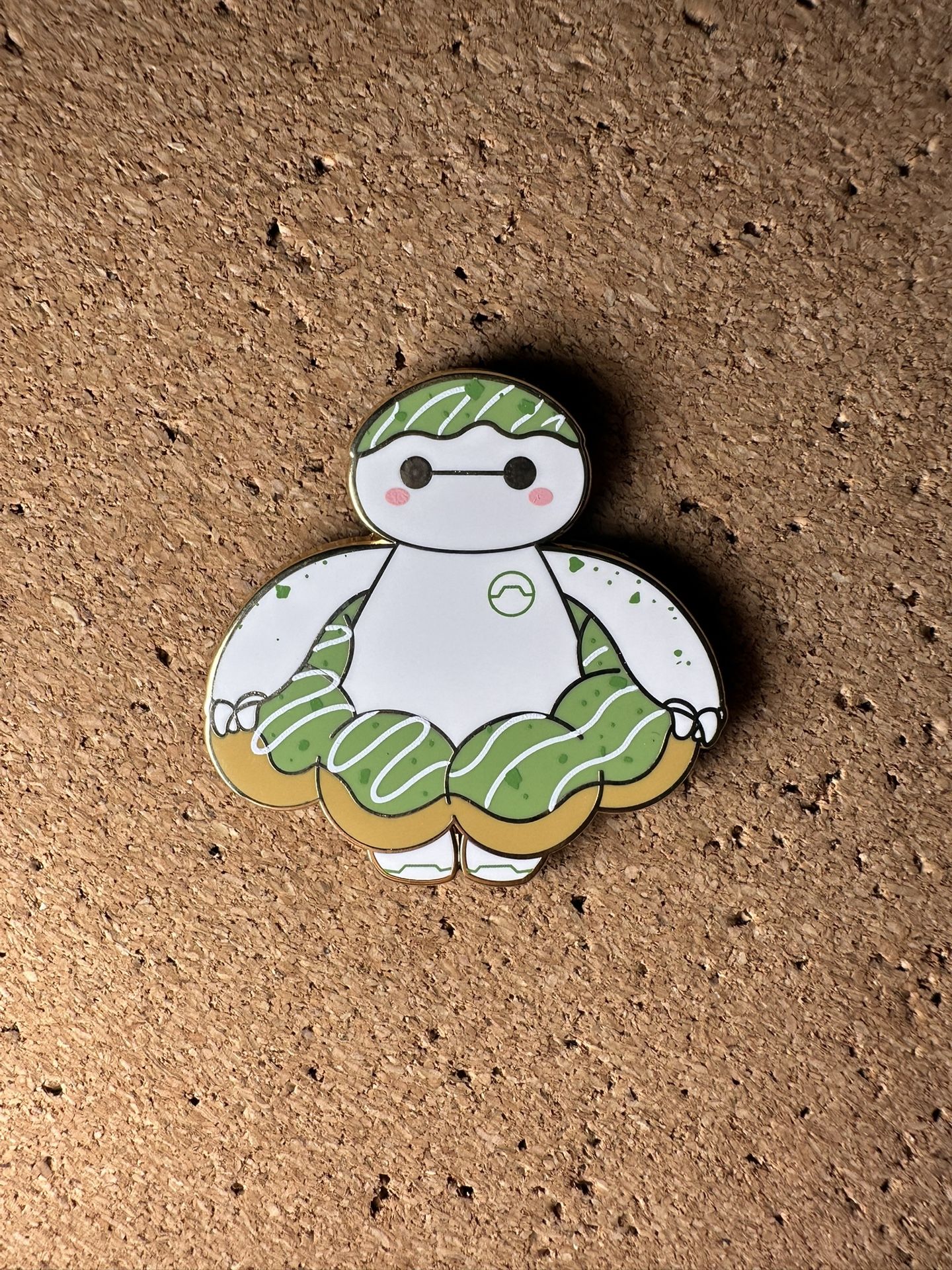 Baymax Green Tea Matcha Mochi Donut Lucky Cat Cafe Big Hero 6 Fantasy Disney Pin