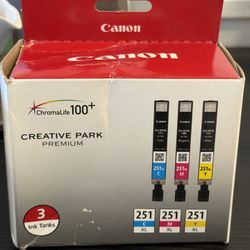 Canon ChromaLife 251XL Ink Cartridge 3-Pack (C/M/Y) – Unused