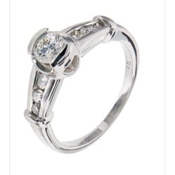 14k Platuim Diamond Engagement Ring