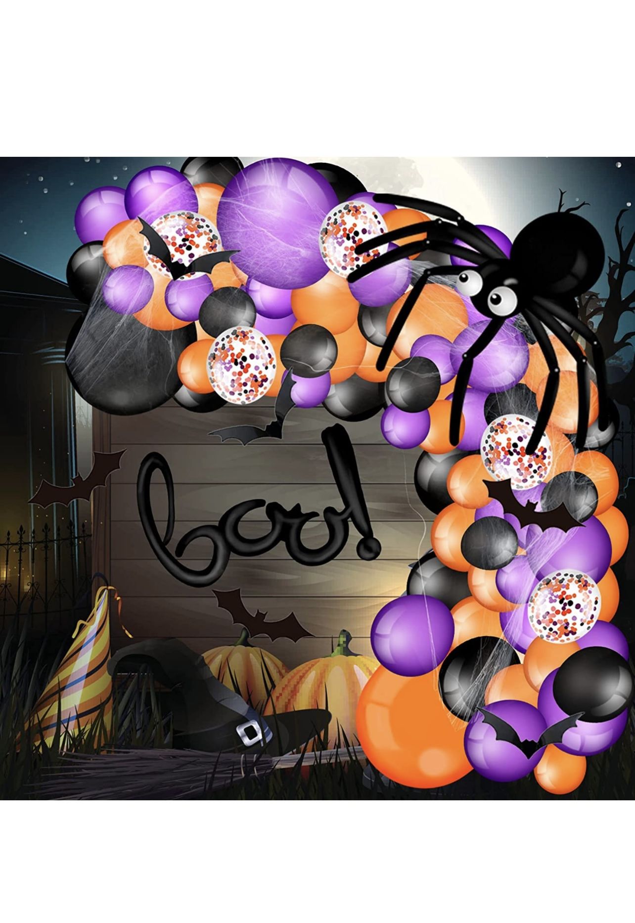 Halloween Balloons Garland Arch Kit 