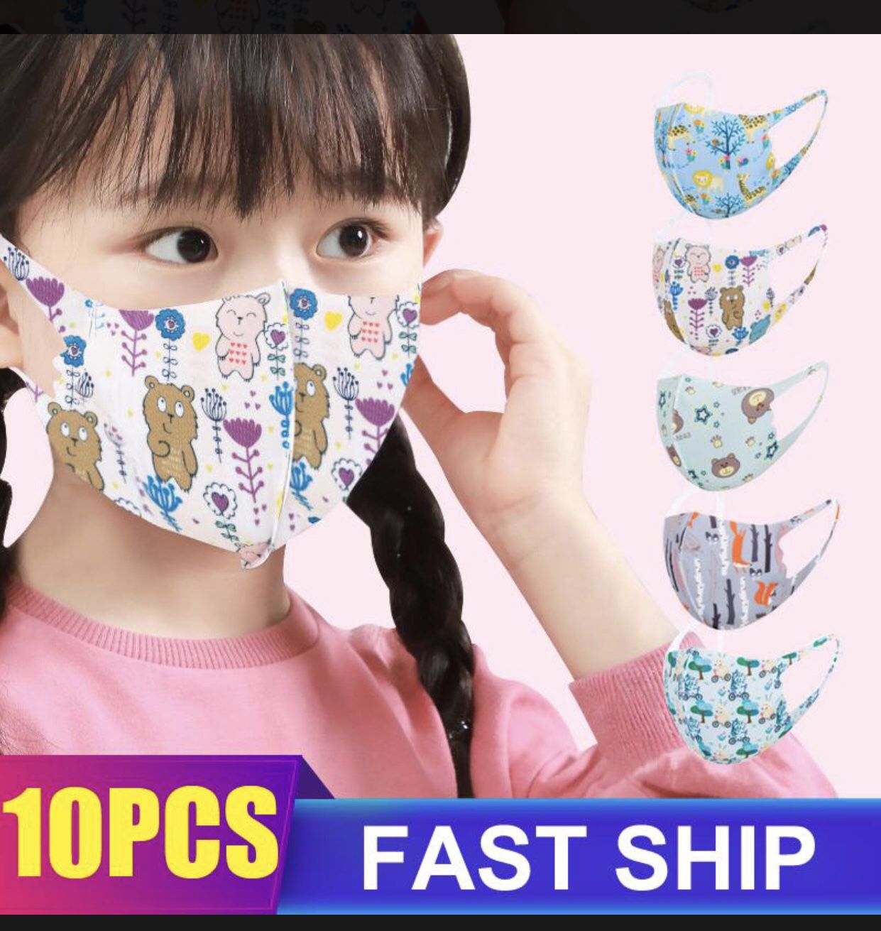 Kids face mask 😷 10 for $10