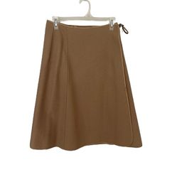 New Handmade Woman’s Light Brown Wrap Skirt, Sz M/L (see measurements) 