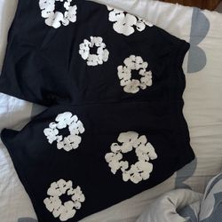 Denim tear shorts