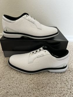 Nike Air Jordan ADG 5 Low White Black Golf Shoes