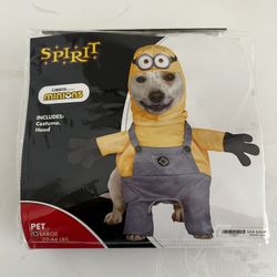 Despicable Me Minons Dog Pet Halloween Costume Dave Arms LARGE New Open Box