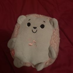 Pink hedgehog plush toy #kawaii
