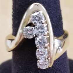 Diamond Cocktail Ring Yellow Gold 