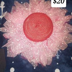 Customized Pink Wreath