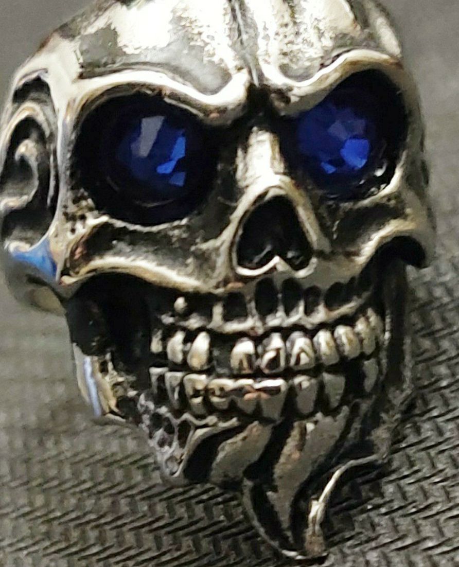 Stainless Steel Men's Skull Ring Size 10