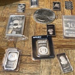 Silver Bars And Rounds Rounds  Engelhard  Also Coin Silver Coin Rolls