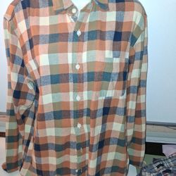 J Crew Flannel Plaid Size Large Shirt