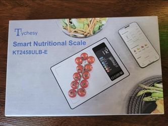 Smart Food Scale with Nutrition Display and App, Calorie and Macro Tracker, USB-C (Sealed)