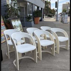 Mid Century Italian Made Designer Dinner Chairs