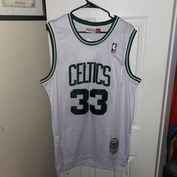 Larry Bird Boston Celtics white jersey size xl 