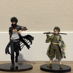 Dabi My Hero Academia And Tanjiro Demon Slayer Figures