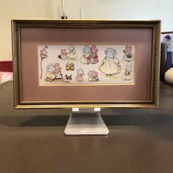 VTG Framed Old Fashioned SunBonnet Sticker by Merrimack Publishing 