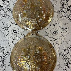 Indiana Glass Marigold Divided Dishes