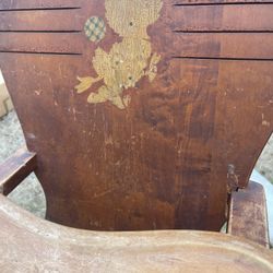 Old Wooden High Chair.