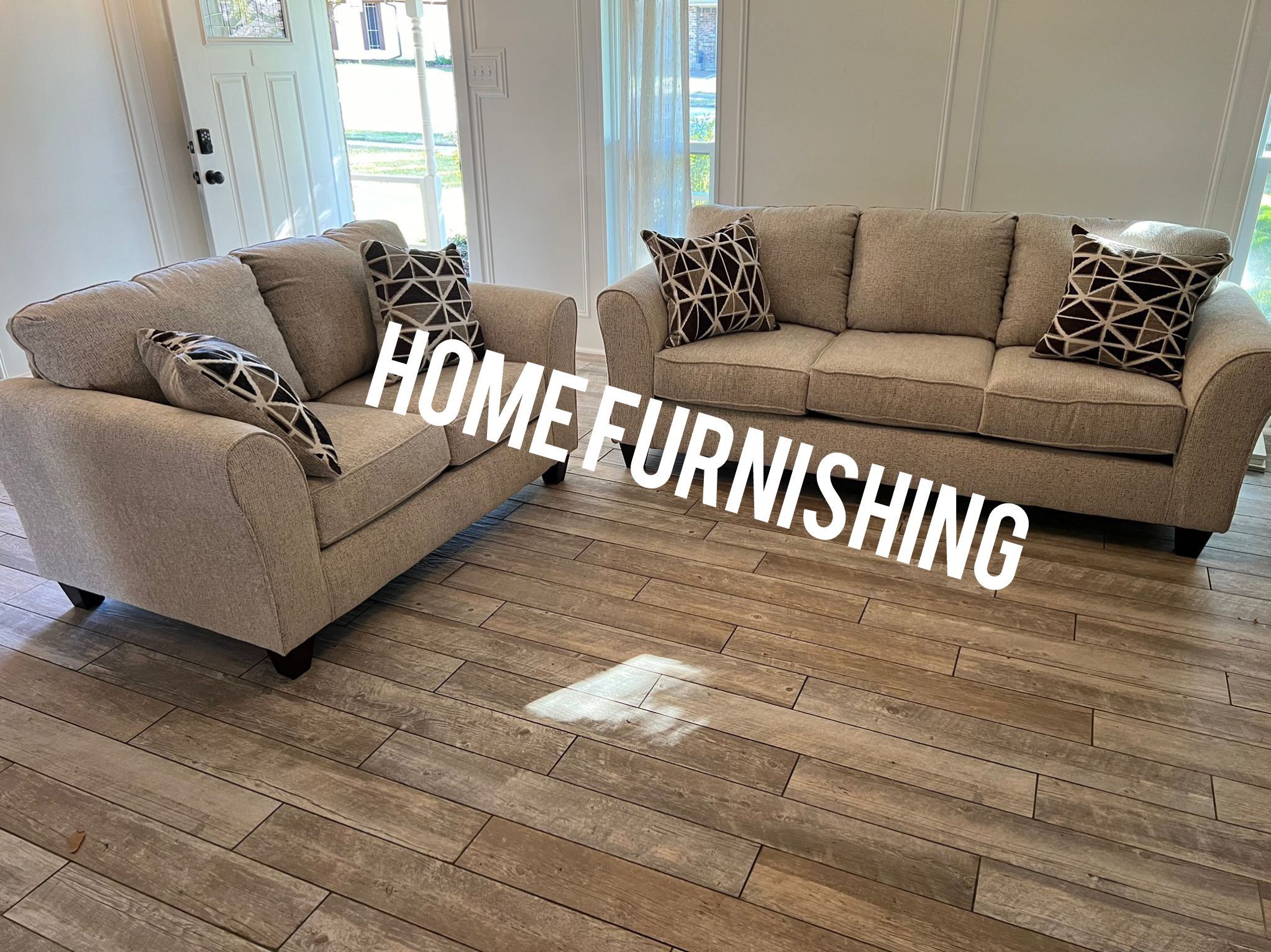 Furniture, living room fabric sofa, loveseat