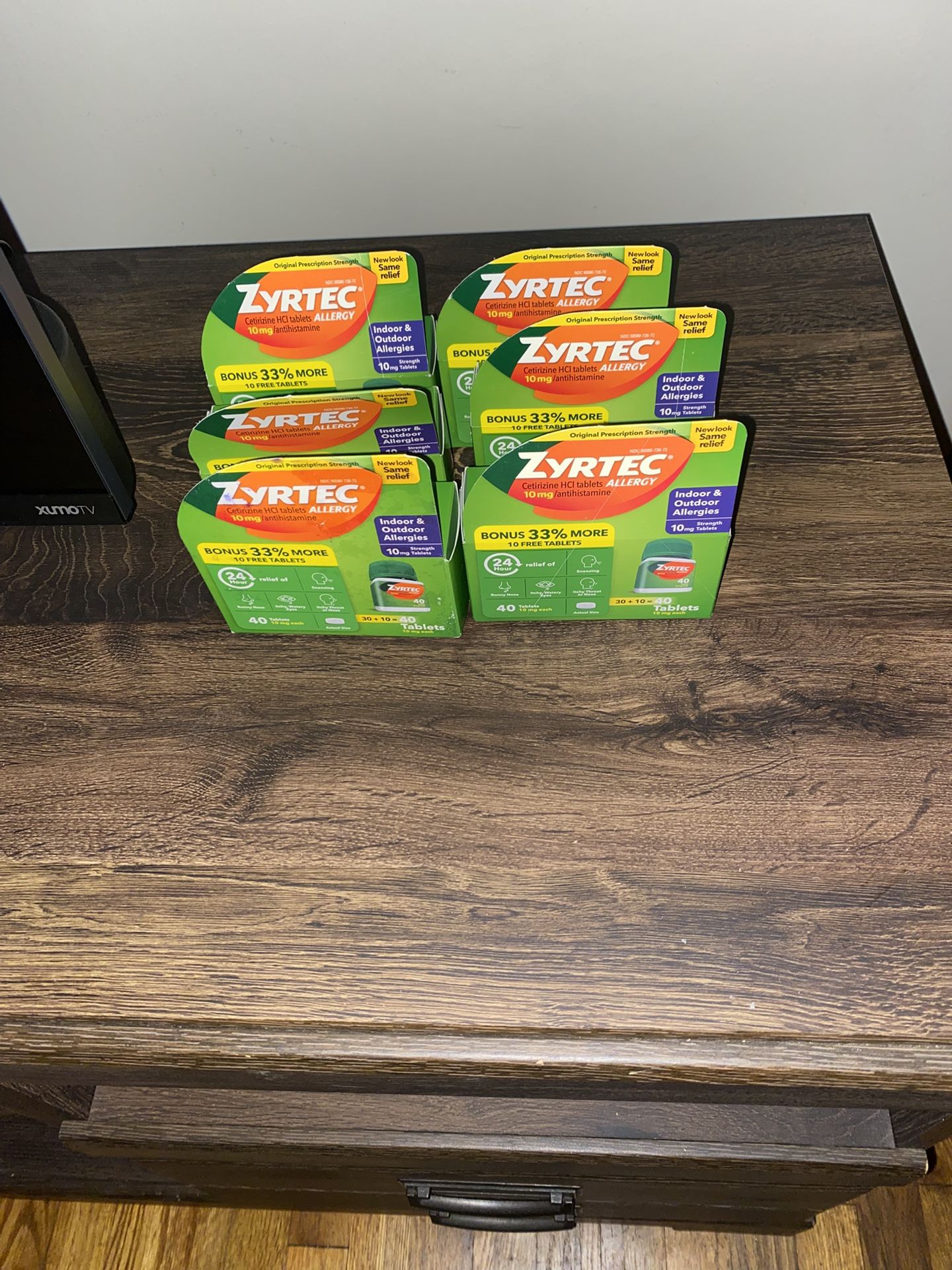 Zyrtec 40 Tablets X 6 Packs Expire 2027