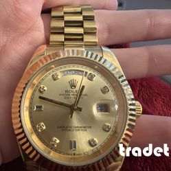 Men’s Gold Datejust Rolex Watch 