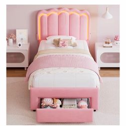 BRAND NEW in box Pink Twin bed frame
