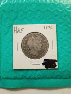 1896 U.S.A. Barber Half Dollar. In V.G. condition..