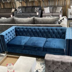 Velour Cloth Sofa