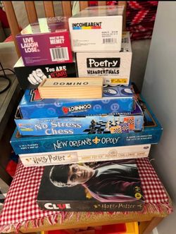 Board Game Collection - Harry Potter Clue, Pictionary, Pac-Man, and More