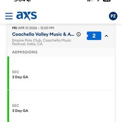 Coachella Tickets Weekend 1 Plus Camping Pass