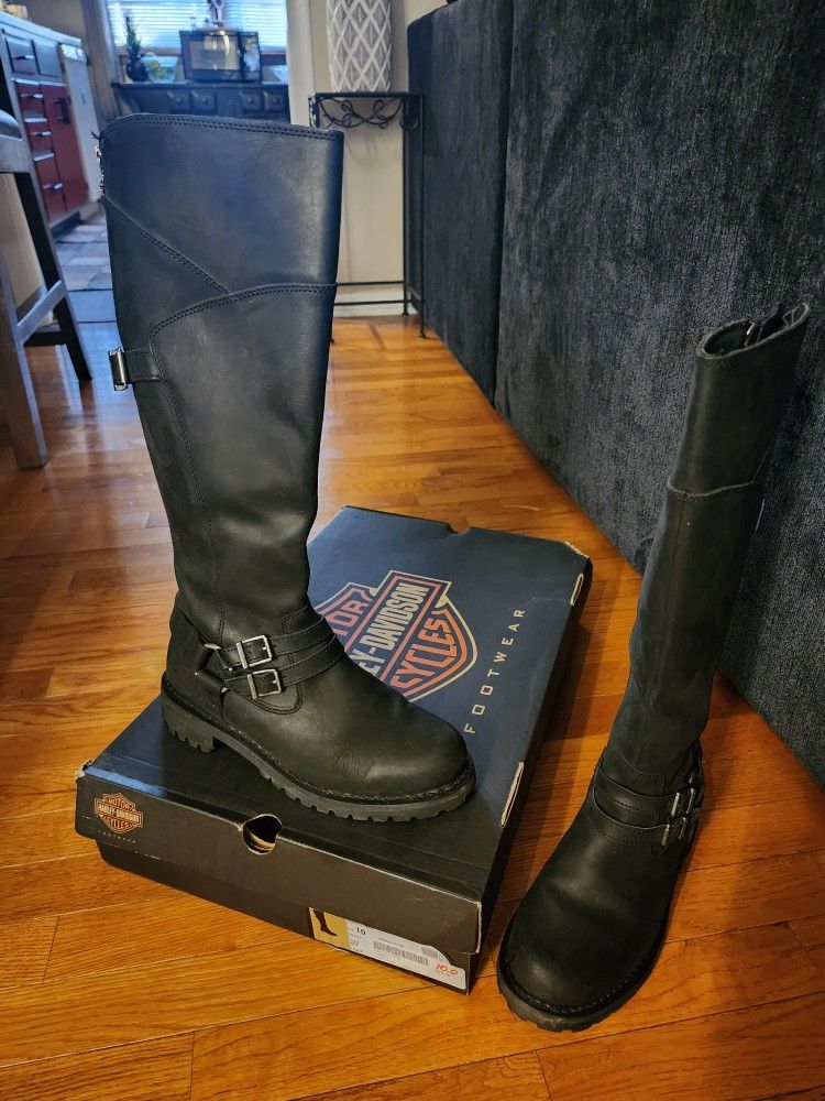 Harley Davidson Riding Boots, Women's Size 10