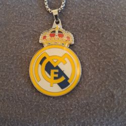 Real Madrid Pendant With Necklace 