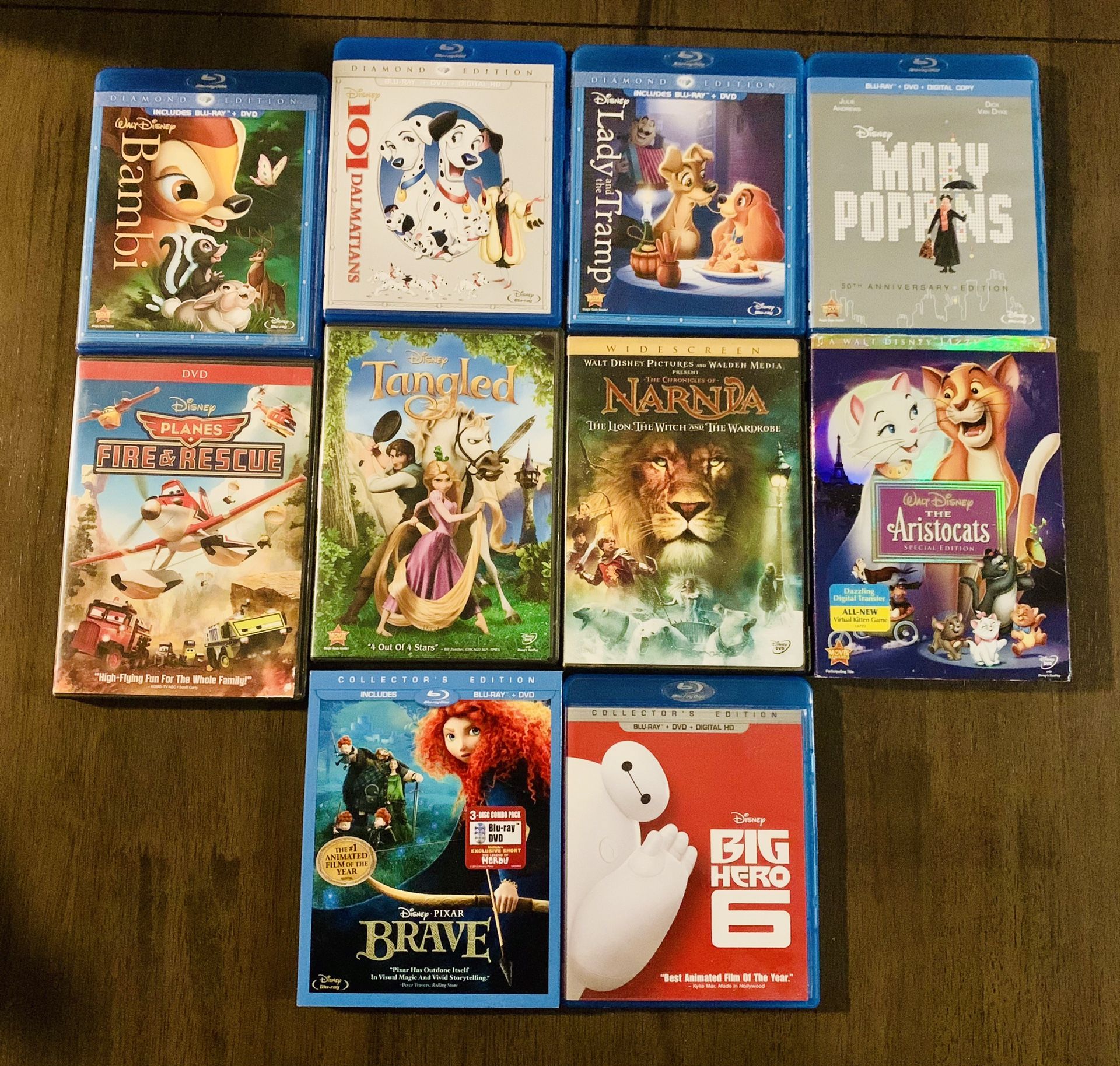 Disney blu ray and dvd collection