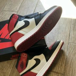 Jordan 1 BRED Toe