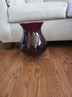 Party Lite - Ruby Red Hurricane Vase