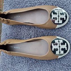 Tory Burch Claire Cap Toe Ballet Flat Women's US Size 5 New No Box 