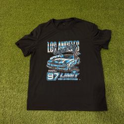Black Los Angeles Racing Graphic T-Shirt