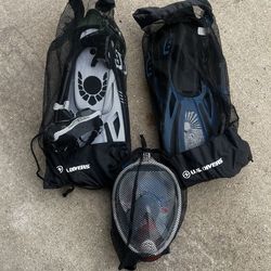 US Divers Snorkel Kits (2) Plus Full Mask