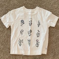 Vans Woman’s White Floral Shirt Size S