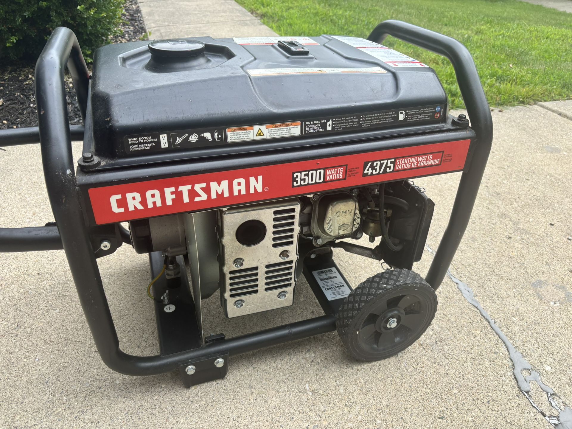 Craftsman Generator 3500 Watts