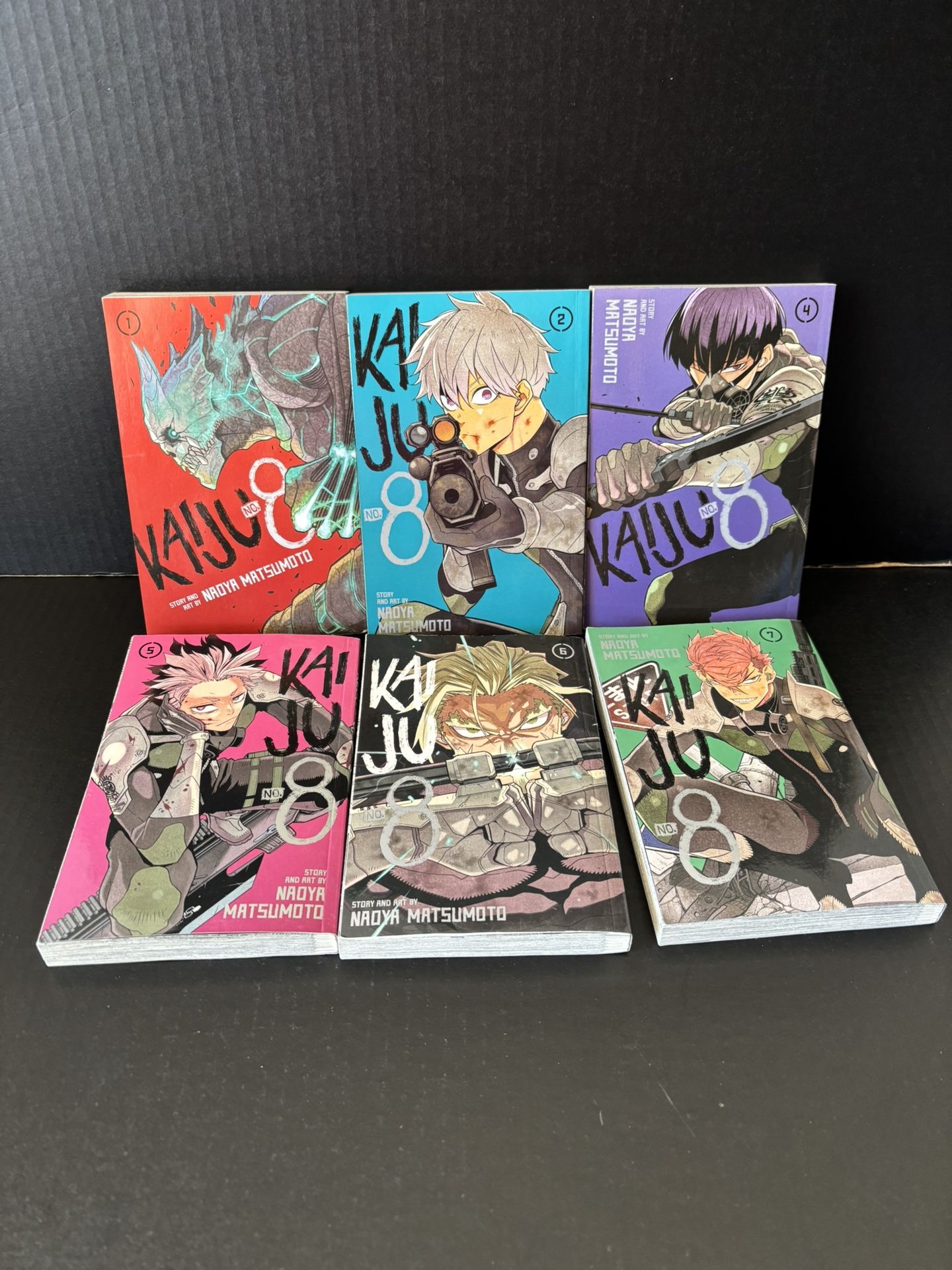English Magna Lot Kaiju No. 8 Volumes 1-2,4-7